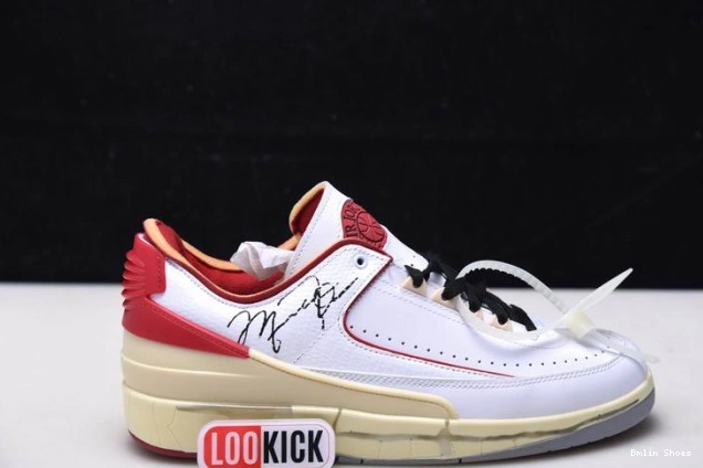 Bmlin Shoes Jordan Low White Red SP 2 Off-White DJ4375-106 Retro 0812